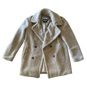 Kensie Camel Teddy Bear Coat